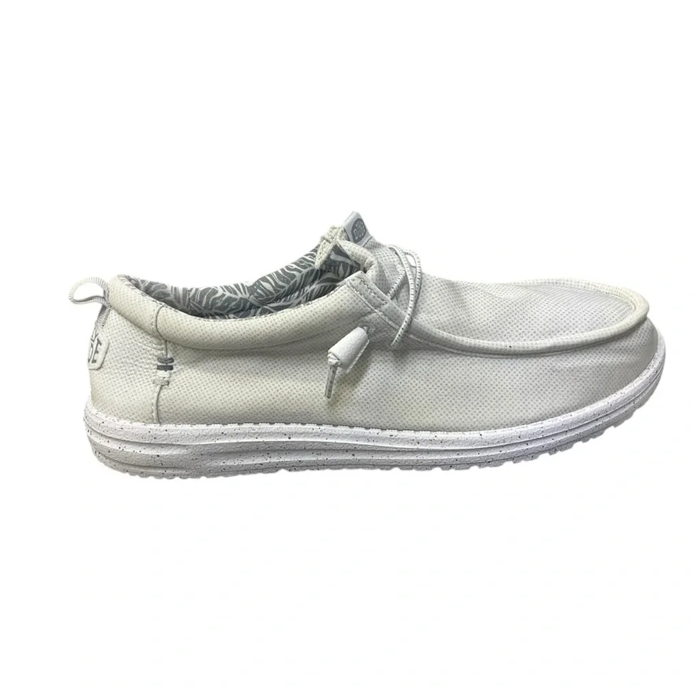 ⚡️ Hey Dude Wally Hybrid White Nylon Slip-On Shoes |‎ Men’s 13